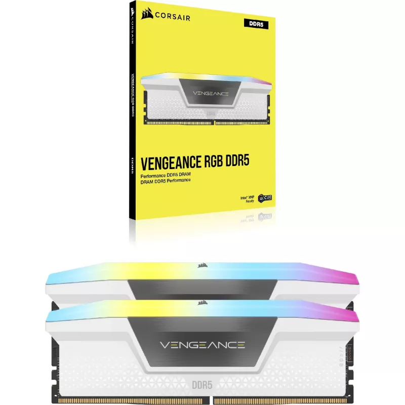 CORSAIR RAM Vengeance RGB - 32 GB (2x 16 GB Kit) - DDR5 6000 DIMM CL36