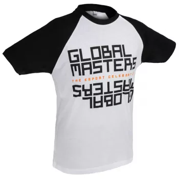 Global Masters T-Shirt GM Text - Balta (L)