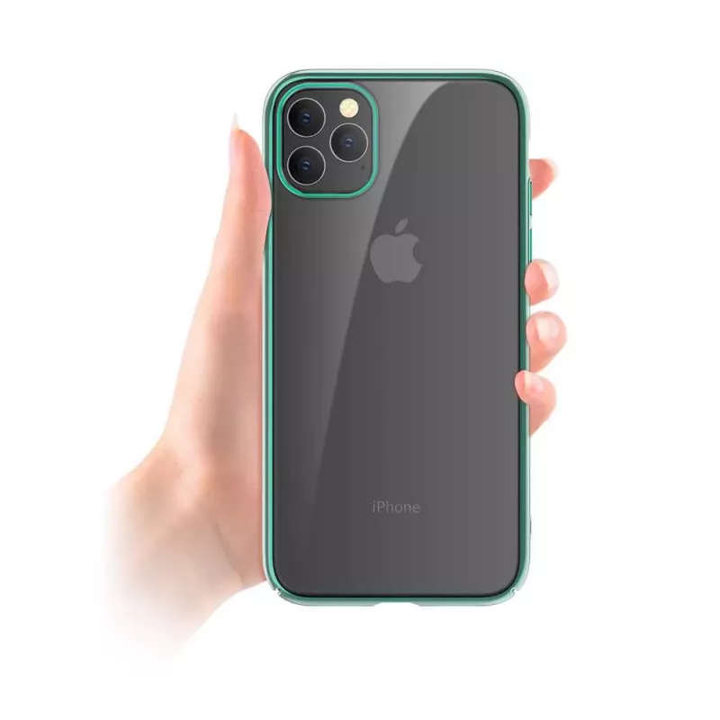 Apsauginis dėklas Devia Glimmer iPhone 11 Pro, žalias, PC nugara