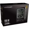 LC Power Super Silent Modular Series LC6550M V2.31 - Maitinimo blokas (vidinis) - ATX12V 2.3 - EPS12V - 80 PLUS Gold - AC 110-240 V - 550 W - aktyvus PFC - Hammered Black