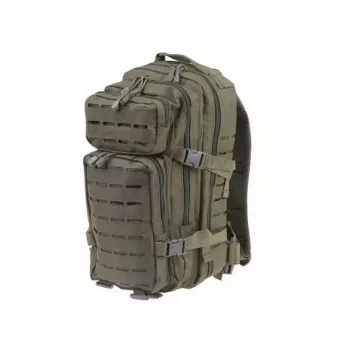 Taktinė kuprinė GFC Assault Pack GFT Olive Green GFT-20-008352, 25 L, nailonas, lazeriu pjaustyta, 450×210×200 mm