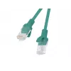 Pataisos laidas CAT.6 UTP LANBERG PCU6-20CC-0025-G — 0,25 m, RJ-45 kištukas-kištukas, CCA, 250 MHz, žalias, 10 vnt.