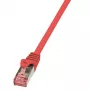 Logilink PrimeLine - Pataisinis kabelis - RJ-45 (kištukas) - RJ-45 (kištukas) - 1 m - SFTP, PiMF - CAT 6 - lygus, be halogenų - Raudonas (CQ2034S)
