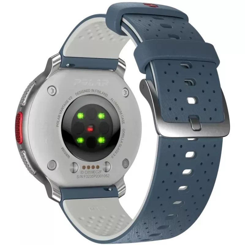 Polar Vantage V3 - Aliuminis - Sportinis laikrodis su apyranke - Silikoninė - Ekranas 3,5 cm (1,39) - 32GB - Bluetooth - 57 g - dangaus mėlyna (900108892)