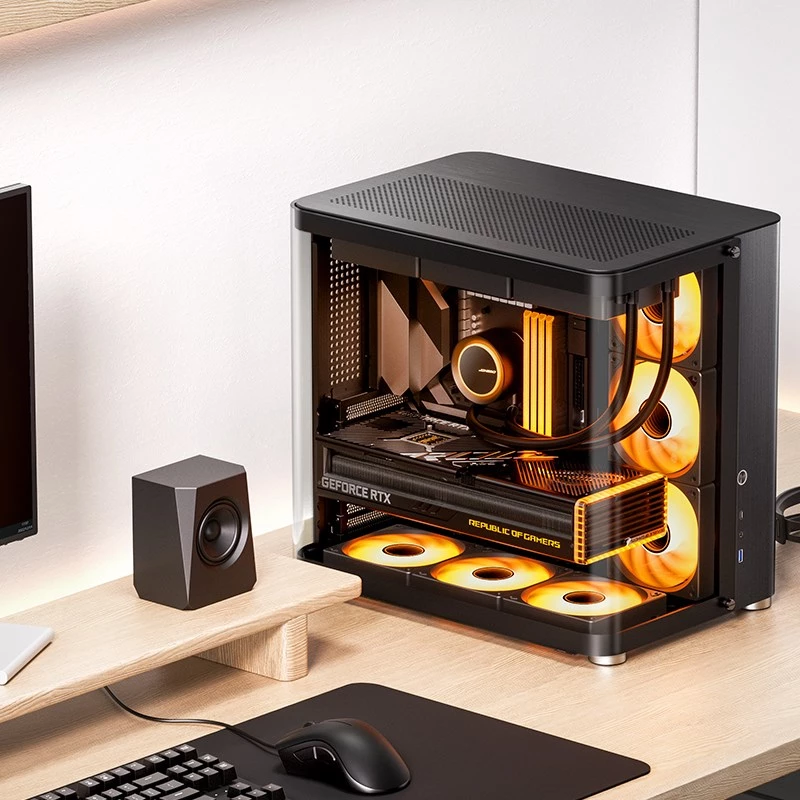 PC korpusas Jonsbo TK-2 2.0 Midi Tower juodas