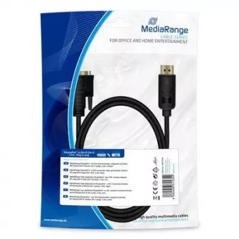 Vaizdo kabelio adapteris MediaRange MRCS199 2 m DisplayPort → DVI juodas