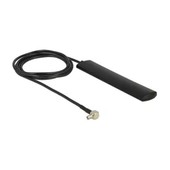 DELOCK LTE antena TS-9 kištukas 90 3 dBi visakryptė standi juoda lipniu montavimu