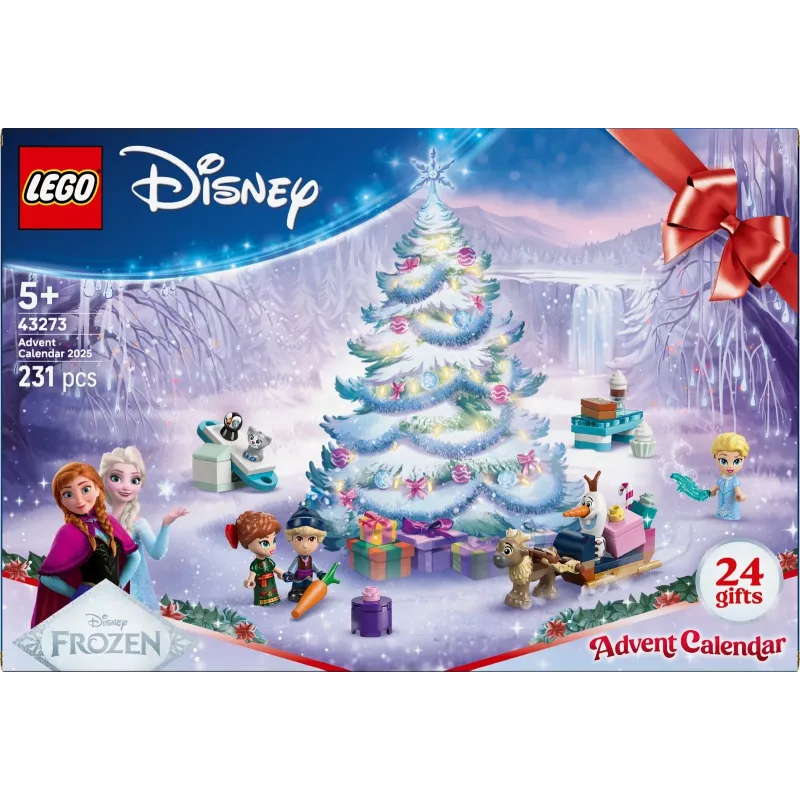 Konstruktorius LEGO Disney Frozen Advent Calendar 2025 rinkinys 43273 – 231 detalė, 4 minifigūrėlės, amžius 5+