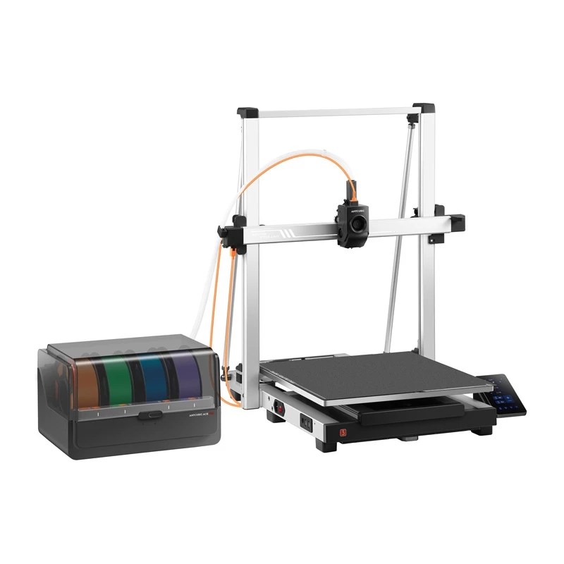 3D spausdintuvas AnyCubic Kobra 3 Max Combo — darbinis laukas 420×420×500 mm, PETG/PLA, maks. antgalis 300°C, platforma 90°C, Wi-Fi