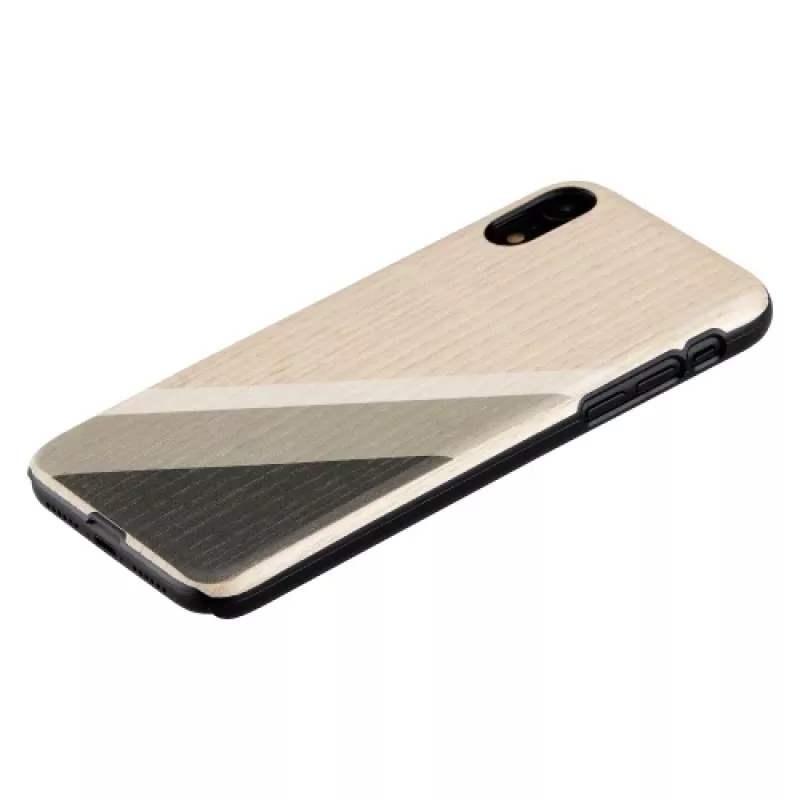 Man and Wood apsauginis dėklas iPhone XR pilkas kostiumas juodas