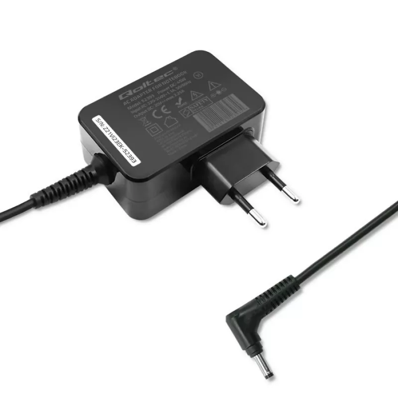 Maitinimo adapteris QOLTEC 45W 20V 2.25A nešiojamiesiems įrenginiams, modelis 52393