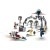 LEGO Star Wars Clone Trooper & Battle Droid Battle Pack – Klonų kareivio ir kovos droido rinkinys su greičio dviračiu, 4 minifigūrėlėmis ir 5 figūrėlėmis