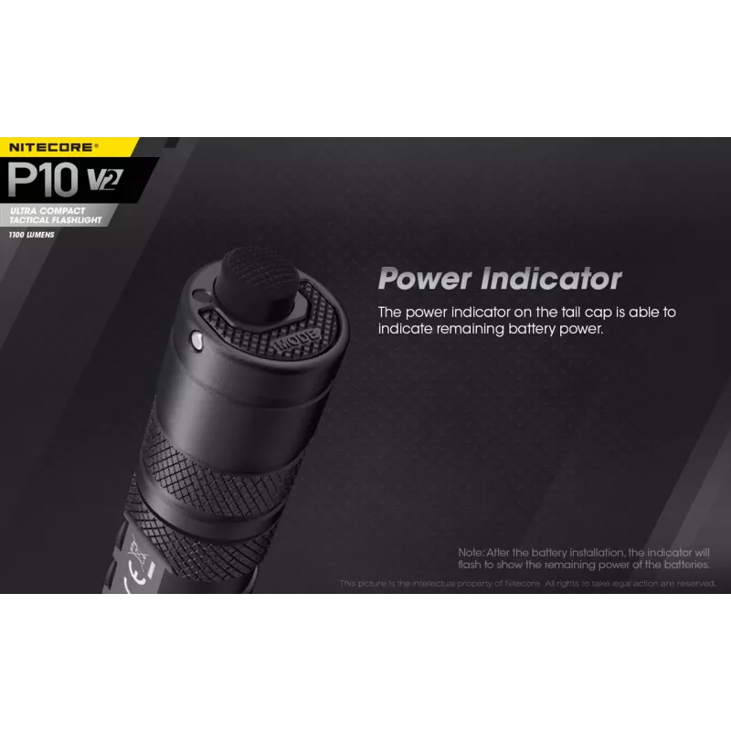 Nitecore P10 V2 žibintuvėlis, Precise serija, 1100 lm