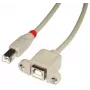 Lindy 31801 USB kabelis USB 2.0 1 m USB B pilkas