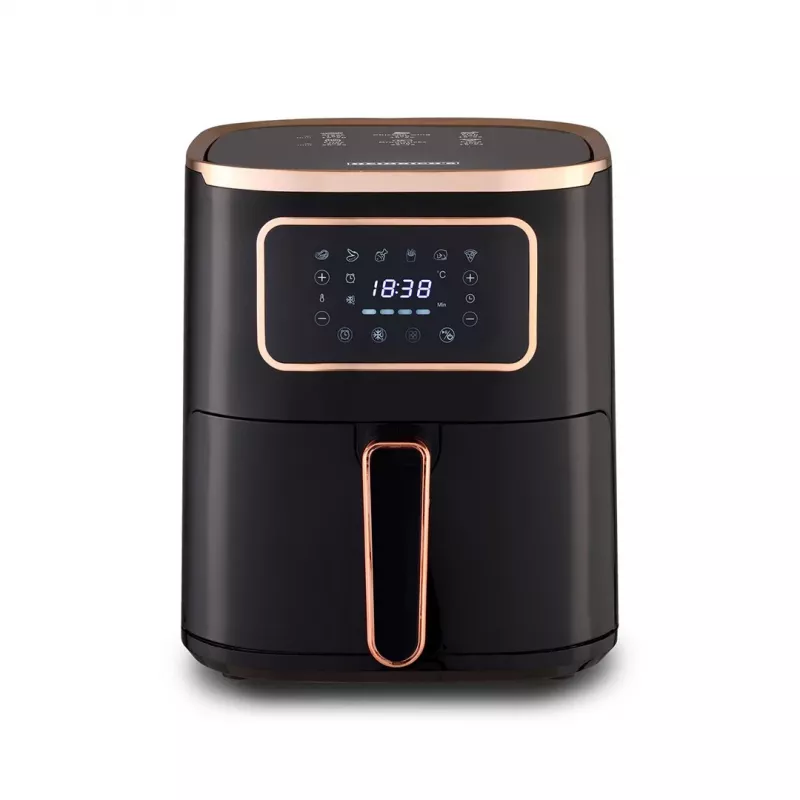 Karšto oro gruzdintuvė HEINRICH'S HFR 8216 — 5,0 L, 1450 W, Juoda, LED, Liečiamas valdymas