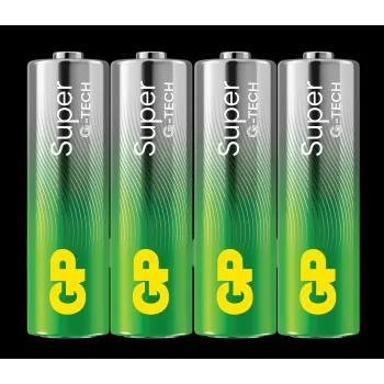Alkalinės baterijos LR6/AA GP Super 4 vnt.
