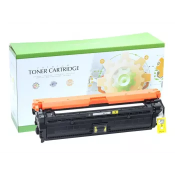 STATIC Tonerio kasetė, suderinama su HP CE272A/CE342A/CE742A, geltona, perdirbta, 7500 puslapių