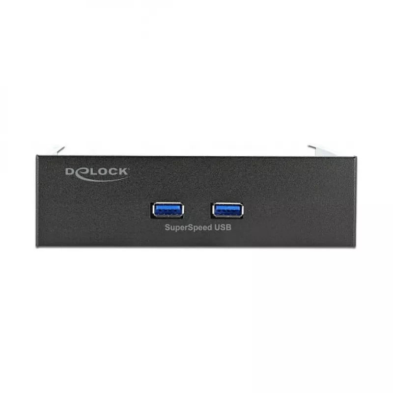 DeLOCK 5.25 colio priekinis skydelis su 2 x USB 5 Gbps Type-A prievadais