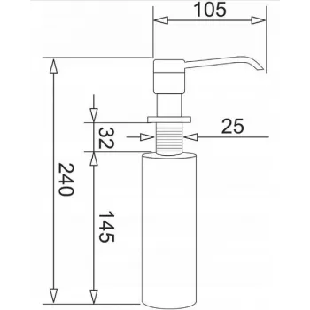 Pyramis dozatorius DP-01 Volcano