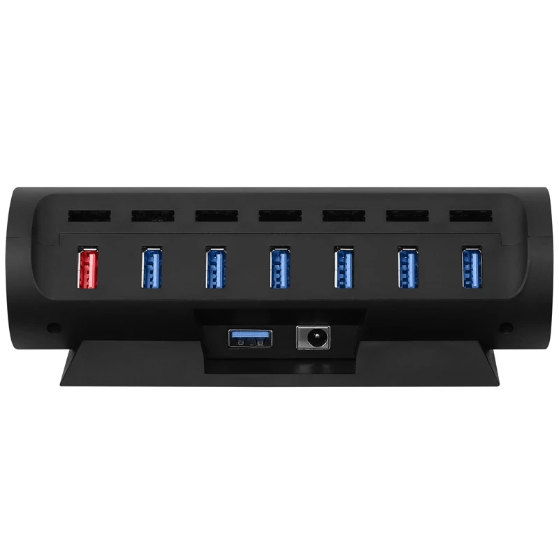 Streamplify HUB CTRL 7 USB 3.0 šakotuvas, 7x USB 3.0 Type A, RGB, 12V, EU maitinimo laidas - juodas