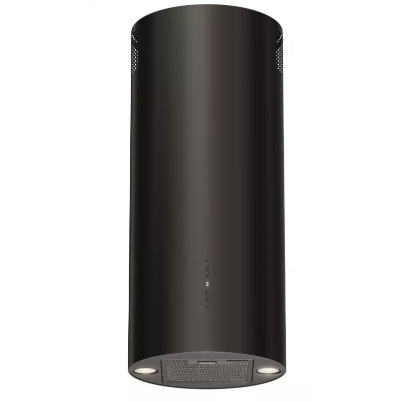 Įmontuojamas gartraukis MAAN ELBA 2 W 731 BLACK, šalinamas/cirkuliacinis, aliumininis riebalų filtras, 4 greičiai, 61 dB