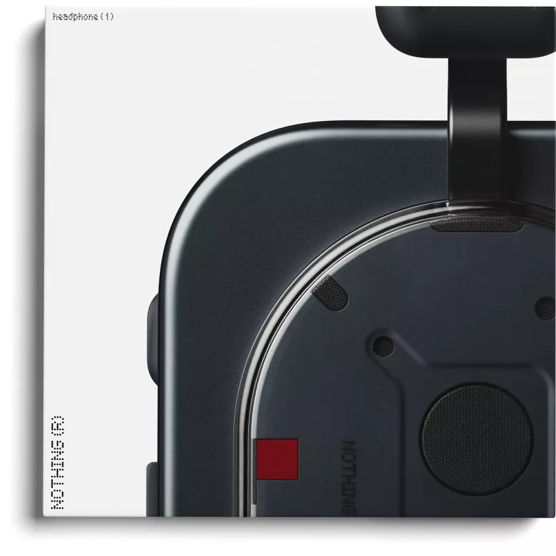 Ausinės viršugalvinės su aktyviu triukšmo slopinimu Nothing Headphone (1) — juodos, belaidės ir laidinės