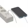 Brennenstuhl Bremounta ilgintuvas, 5 lizdai + 2x USB-C, 3 m, baltas