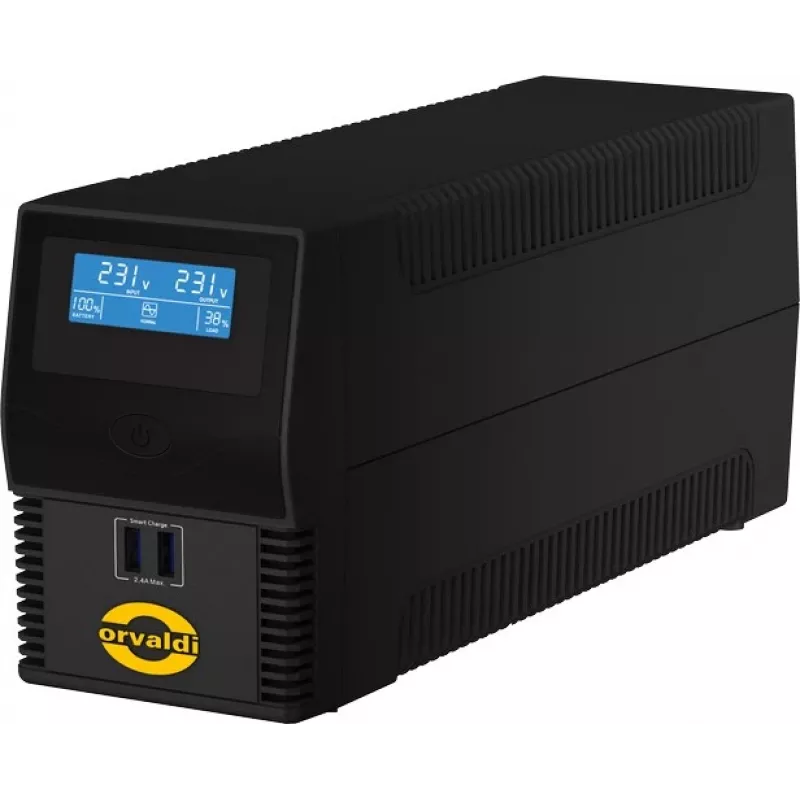 Orvaldi ID600CH UPS Line-Interactive 0.6 kVA 360 W nepertraukiamo maitinimo šaltinis