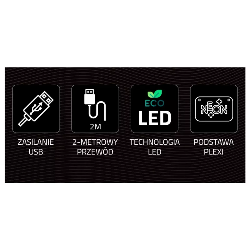 LED neoninis dekoratyvinis skydas MANTA SNL91MT Style RAKETA