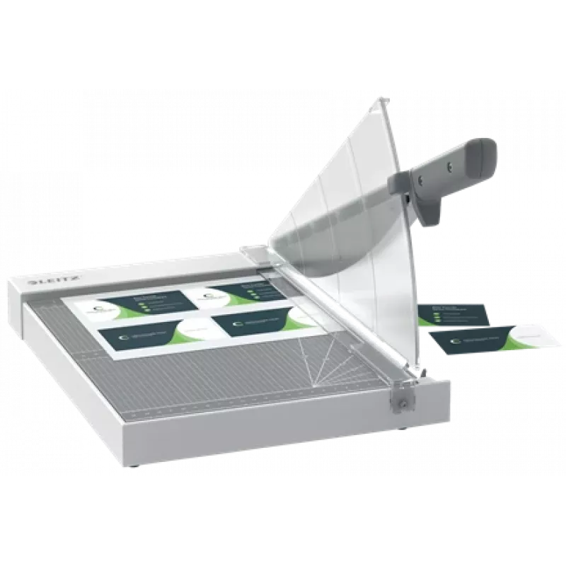 Leitz Precision Home Office popieriaus pjaustyklė A4, 10 lapų, rankinis spaustuvas, nerūdijantis plienas, A4, 80 g/m², antracitas