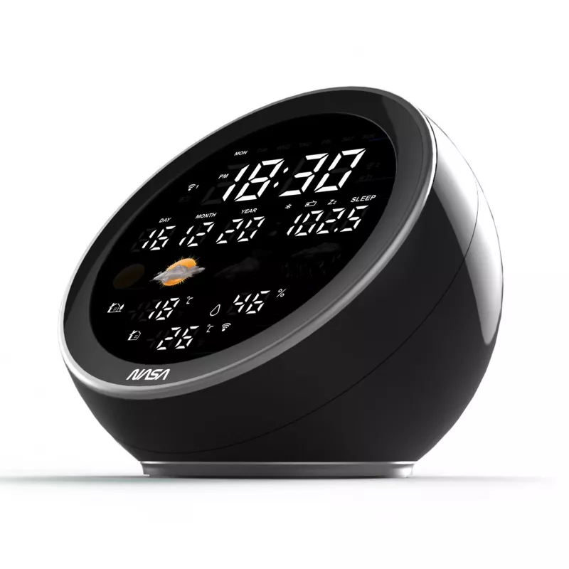 Oro stotis Nasa WSP1500 Black – vidaus ir lauko temperatūros bei drėgmės stebėjimas