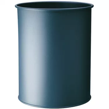 DURABLE šiukšliadėžė popieriui metalinė apvali 15 L antracitinė