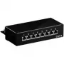 Goobay 96105 19 inch 1U skydo plokštė, Cat6, 8 prievadai, LSA, juoda