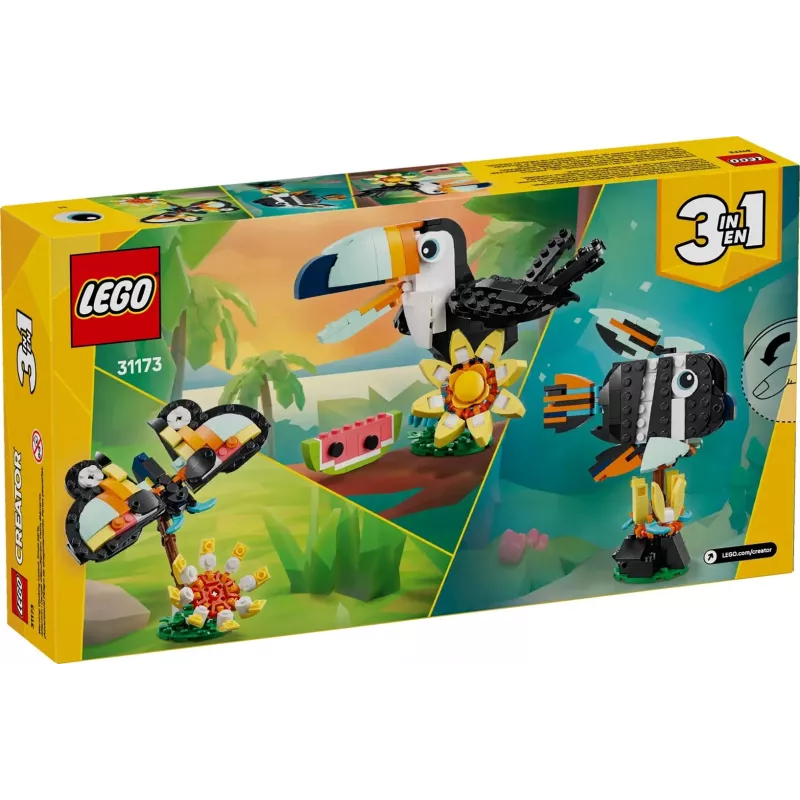 LEGO Creator 3-in-1 Laukiniai gyvūnai Tropinis tukanas 31173