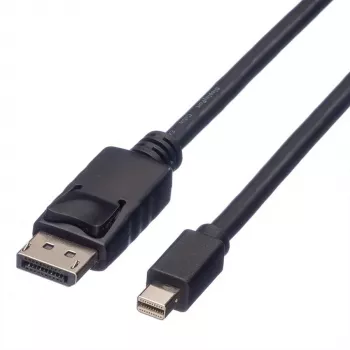 Roline DisplayPort kabelis, DP kištukas - Mini DP kištukas, juodas, 1,5 m (11.04.5638)