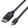 Roline DisplayPort kabelis, DP kištukas - Mini DP kištukas, juodas, 1,5 m (11.04.5638)