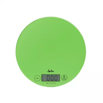 Virtuvinės elektrinės svarstyklės JATA 722P žalias permatomas kvadratas