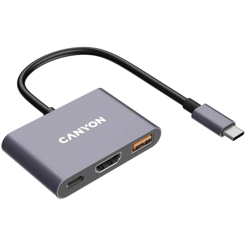 Canyon DS-4 USB Type-C centrinė stotelė 10000 Mbit/s HDMI USB 3.2 Gen 2