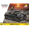 Konstrukcinis rinkinys Cobi Panzer I Ausf. B – 654 detalės, detalaus tanko modelio rinkinys
