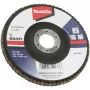 Makita šlifavimo diskas medienai, metalui, plastikui, spalvotiesiems metalams, plienui, grūdėtumas A120, 125 mm