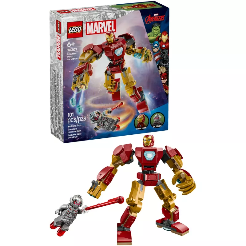 LEGO MARVEL 76307 Geležinio Žmogaus mechas prieš Ultroną