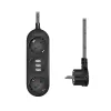 Prailginimo laidas LogiLink LPS262U 1,5 m 2 AC lizdai vidaus patalpoms juodas