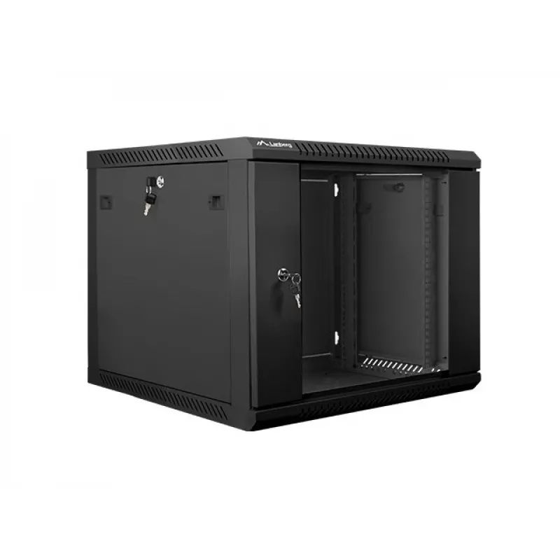Sieninis stovas LANBERG 9U 19 colių WF01-6609-10B, 600×600×507 mm, 60 kg, IP20, juodas