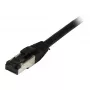 Synergy 21 Patch Laidas RJ45, CAT8.1 2000MHz, 0,25 m, juoda, S-STP(S/FTP), TPE (Ultra SuperFlex), AWG26