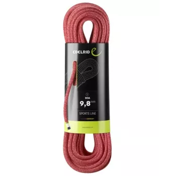 Virvė laipiojimo Edelrid 9.8 mm Raudona, 70 m, poliamidas, 1 vnt.