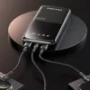 Awei PowerBank P10K 10000 mAh 22,5 W Juoda/Juoda