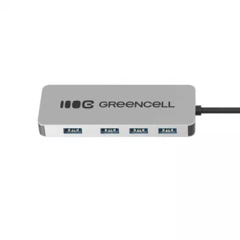 USB šakotuvas Green Cell HUB-GC-C4A — 4 prievadų USB-C 3.0 šakotuvas