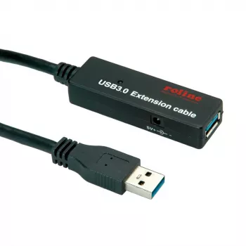 USB laidas ROLINE 12.04.1072 USB 3.2 Gen 1 20 m USB A juodas
