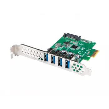 PCIe x1 kortelė Lanberg PCE-US3-004 su 4 USB 3.1 Gen 1 prievadais