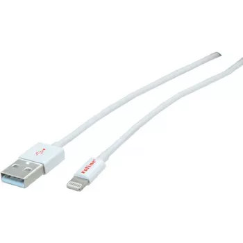 ROLINE Lightning laidas – Lightning (M) iki USB (M) – 15 cm – ekranuotas – baltas – liejinis – Apple iPad/iPhone/iPod (Lightning) (11.02.8326)